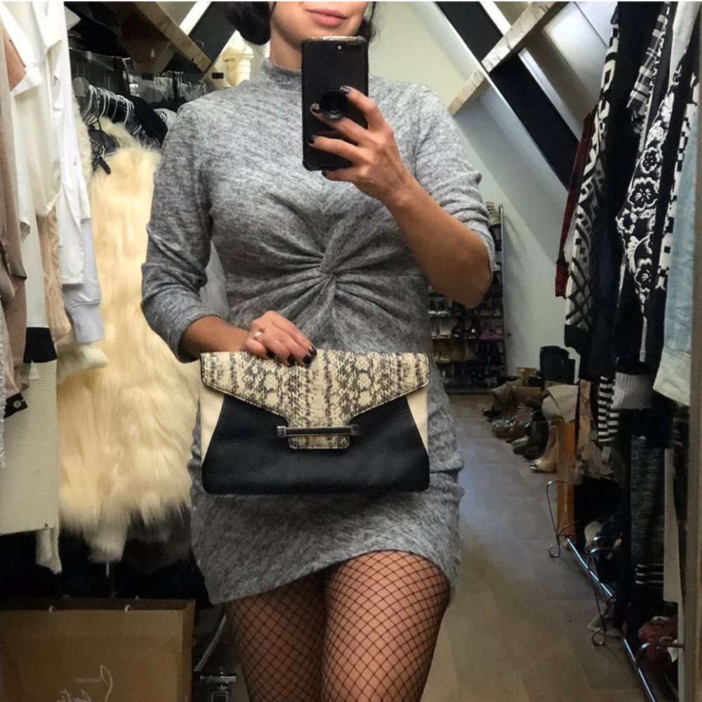 VINCE CAMUTO LEATHER CLUTCH